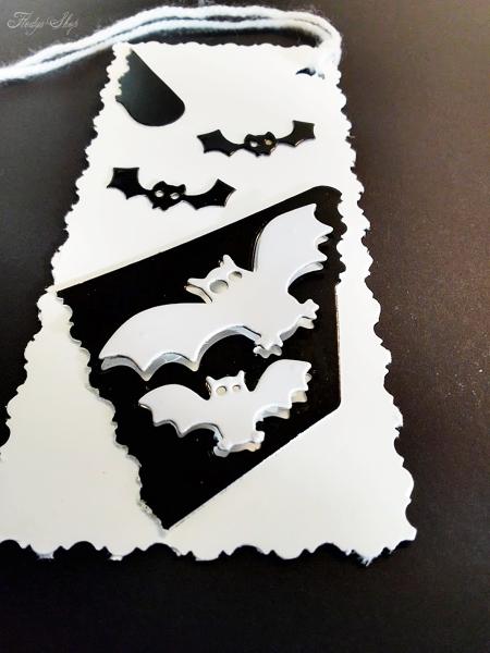 Geschenkanhänger Karte Fledermaus